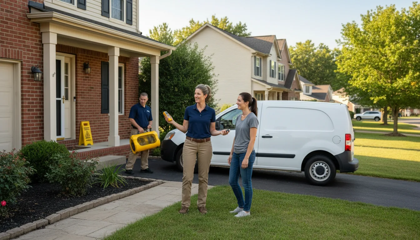 Residential water damage restoration in Hookerton, NC